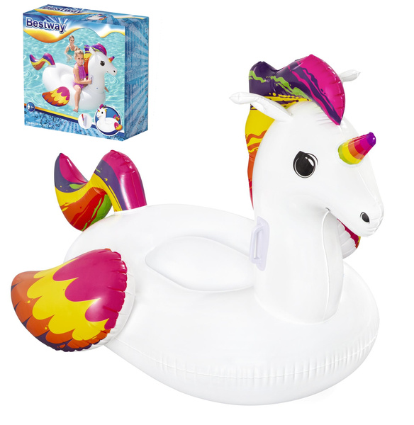Bestway® 61" x 47"/1.55m x 1.19m Fantasy Unicorn Ride-On