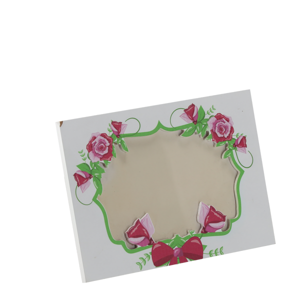 RAME DIN SĂNGERI PENTRU FOTOGRAFII 22 x 16 cm ALB CU RUJĂ amb=24buc *1515