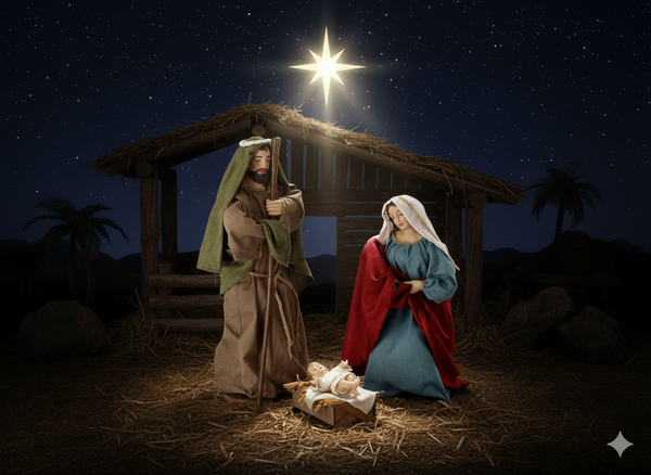 SET OF 3 FIGURES - HOLY FAMILY 90 CM