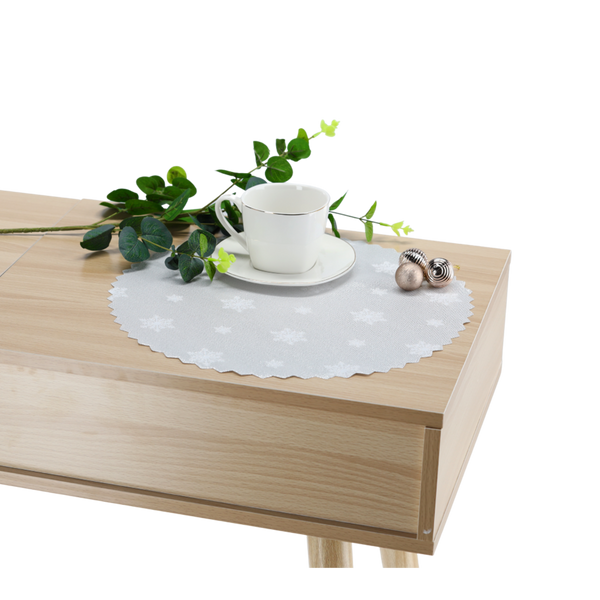 MĂNĂ CULOARE DUBLĂ ARGINTIE MIX FI 28 CM CRĂCIUN PACHET. 1BUC *4228