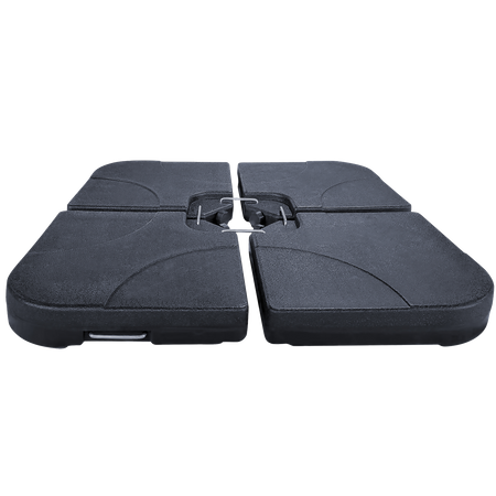 Bază PENTRU PARASOL 50 x 50 x 7.5 CM 4 ELEMENTE NEGRU *5013