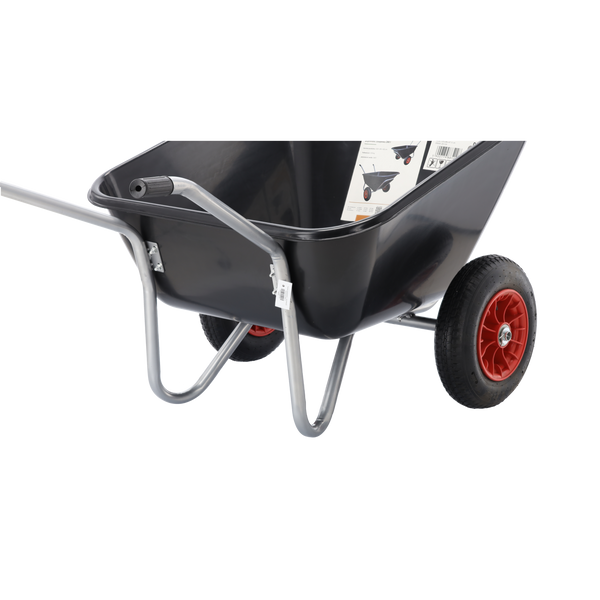 TACZKA OGRODOWA - POJEMNOŚĆ ZASYPOWA 280 L - CZARNA