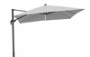PARASOL OGRODOWY 3 x 3 M SZARY "ROMA" Z POKROWCEM Z LED *1558