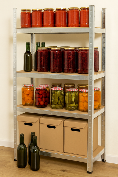 REGAŁ 4-POZIOMOWY 150 x 70 x 30 CM  UDŹWIG PÓŁKI: 150 KG *7792