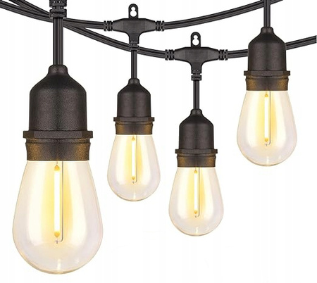 GARDEN GARLAND 230 V LENGTH 3 + 17 M FILAME 20 LED WARM WHITE WITH HANDLES