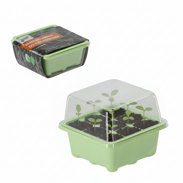 MINI GREENHOUSE FOR GERMINATION 9 CELLS