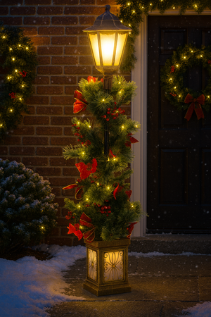 HOLIDAY LANTERN WITH GARLAND LED 120 CM