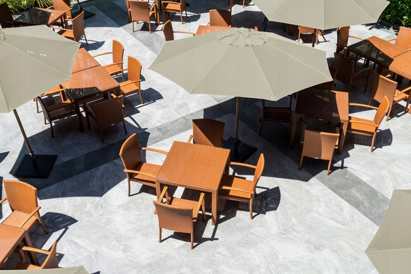 GARDEN UMBRELLA 3 M BEIGE WITH COVER *5347