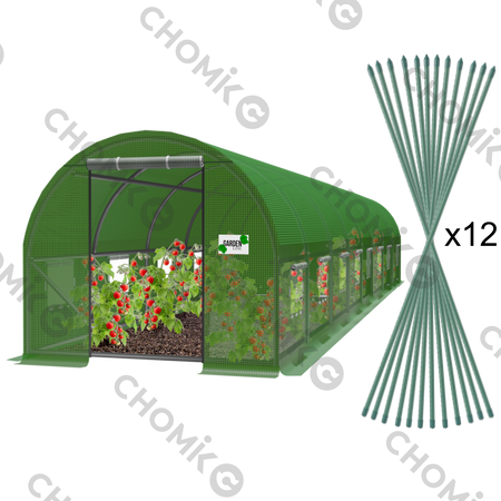 TUNEL OGRODOWY FOLIOWY 8 SEGMENTOWY 8 x 4 x 2 M ZIELONY *3903