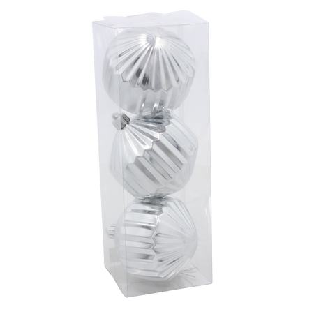 KPL. 3 BOMBEK 8 CM CZERWONY / ZŁOTY / SREBRNY *3818