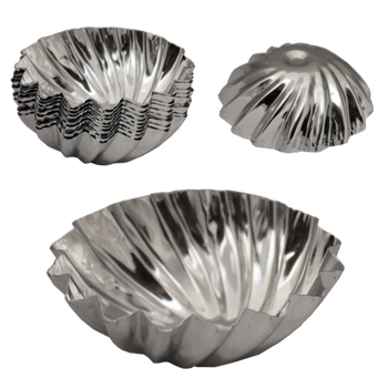 Set de 10 forme pentru brioșe 65mm cu șurub *0228
