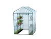 Garden Greenhouse with Shelves White 140 x 140 x 200 CM