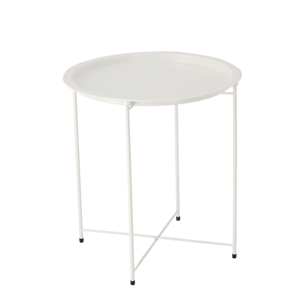 STOLIK KAWOWY OKRĄGŁY 47 x 47 x 50,5 CM BIAŁY *1074