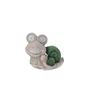 GARDEN FIGURINE – SNAIL WITH GLOWING EYES 17,5 X 10,5 X 14,5 CM LED pack=4 pcs