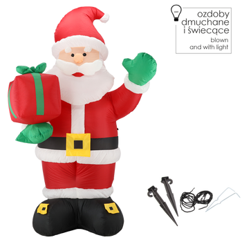 INFLATABLE SANTA CLAUS LED 240 CM