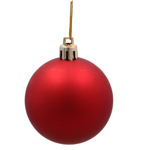 SET OF 24 CHRISTMAS BAUBLES RED, SILVER, GOLD