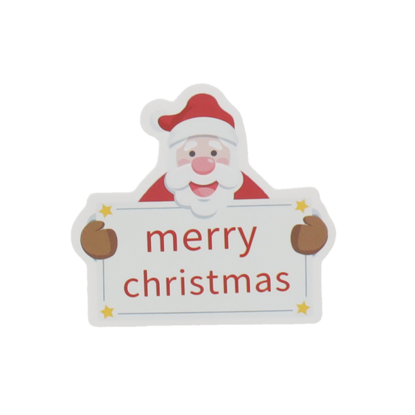 SET OF 3 CHRISTMAS DECORATIONS WITH STICKERS - MIX OF DESIGNS