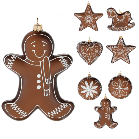 GINGERBREAD BALL 11CM