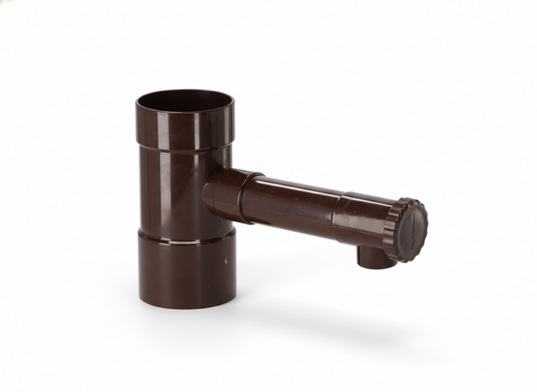 RAINWATER COLLECTOR BROWN 80 MM