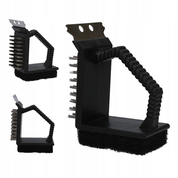 GRILL BRUSH / SCRAPER WITH SPONGE