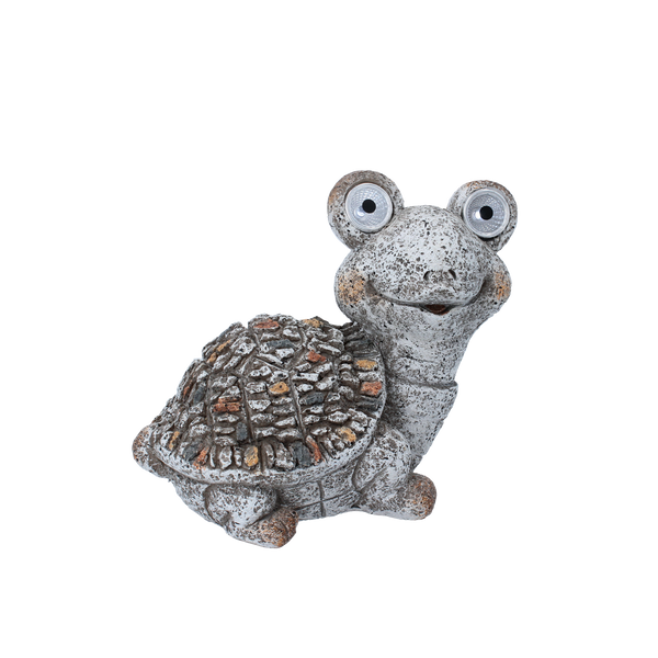 FIGURĂ DE GRĂDINĂ - BROASCĂ CU OCHI ÎNDRĂGHIȚI 20 x 12,5 x 17,5 CM LED pachet=4buc *7928