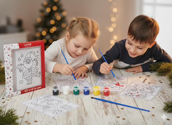 CHRISTMAS DECORATION DIY - WITH 6 PAINTS - MIX OF DESIGNS