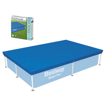 Capac pentru piscină dreptunghiulară cu cadru 2,21 x 1,50 M *8465 *4629