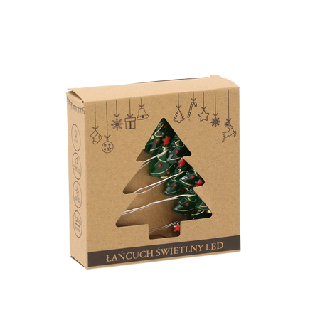 LED LIGHT CHAIN - CHRISTMAS TREES 20 L BATTERY-POWERED