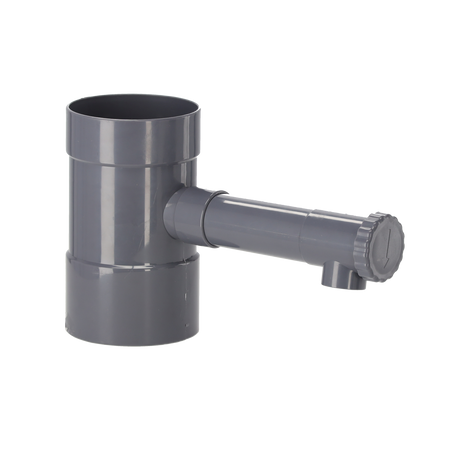Zberač dažďovej vody šedý 80 mm *5981