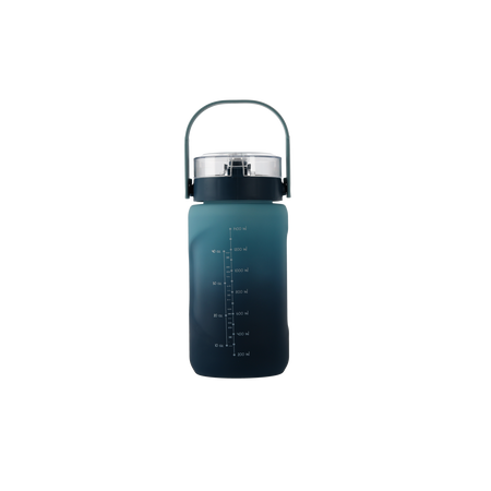 WATER BOTTLE 1500 ML GREEN OMBRE