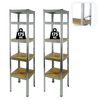 ZESTAW DWÓCH REGAŁÓW 5-POZIOMOWYCH 180 x 40 x 40 CM UDŹWIG PÓŁKI:175 KG*9405