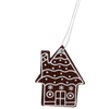 Set de 18 ornamente de Crăciun din lemn pentru suspendare, amestec de 3 modele maro închis, ambalaj=12 buc *8990