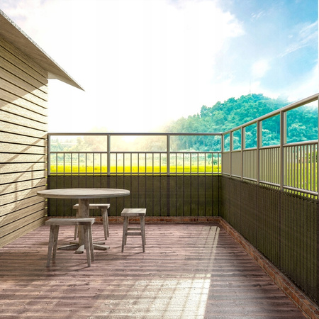 SHADING MESH FOR THE FENCE DARK GREEN 1,5 x 10 M 135g/m2 90% *5641