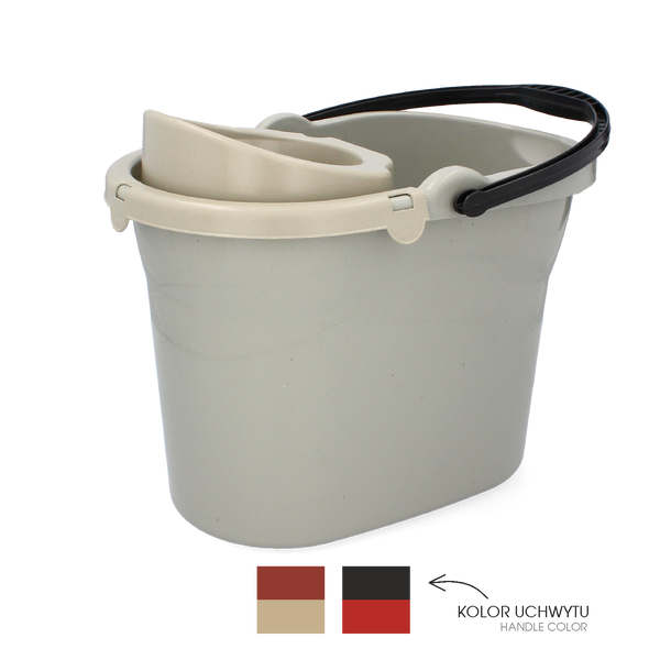BUCKET 10 L OVAL WITH SQUEEZER