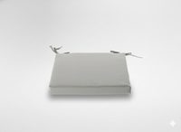 PODUSZKA NA KRZESŁO 40 x 40 x 5 CM JASNOSZARA