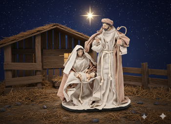 FIGÚRA VIANOČNÁ SVÄTÁ RODINA VÝŠKA 41 CM *6448
