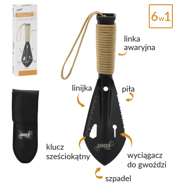 MULTIFUNKČNÍ LOPATKA 26 CM 6 V 1