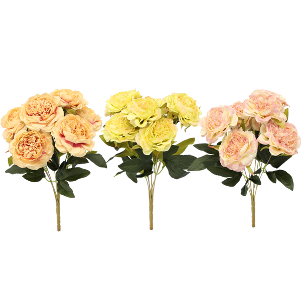 RAMURĂ ARTIFICIALĂ - BUCLE 7 PIVONII 41 CM MIX DE CULORI *4083