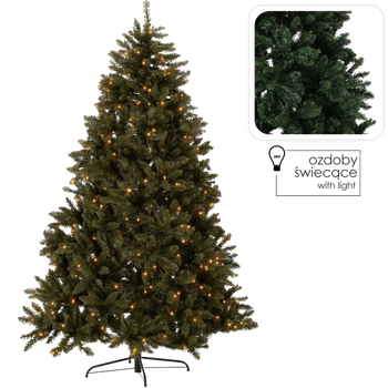 CHOINKA SZTUCZNA 210 CM - ZIELONA LED *9032