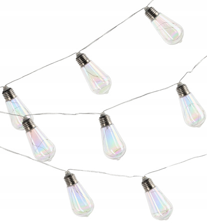 SOLAR GARDEN GARLAND LENGTH 2 + 1.8 M FELISI 10 LED COOL WHITE