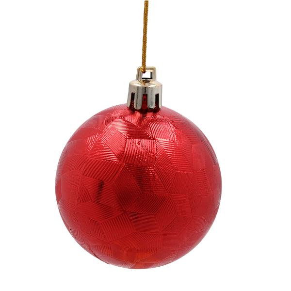 SET OF 24 CHRISTMAS BAUBLES RED, SILVER, GOLD