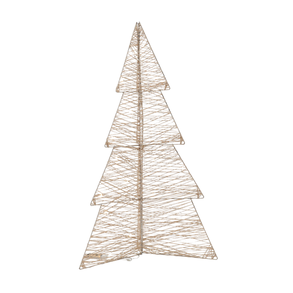 DECORAȚIUNE DE SĂRBĂTOARE - BRAD LED 75 CM AURIE ȘAMPANIE *6253