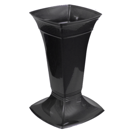 LOW VASE ETNA BLACK 30CM