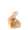 OZDOBA WIELKANOCNA - ZAWIESZKA 5 x 5 x 7 CM ZAJĄCZEK Z MARCHEWKĄ MIX 3 KOLORÓW opak=12szt *9090