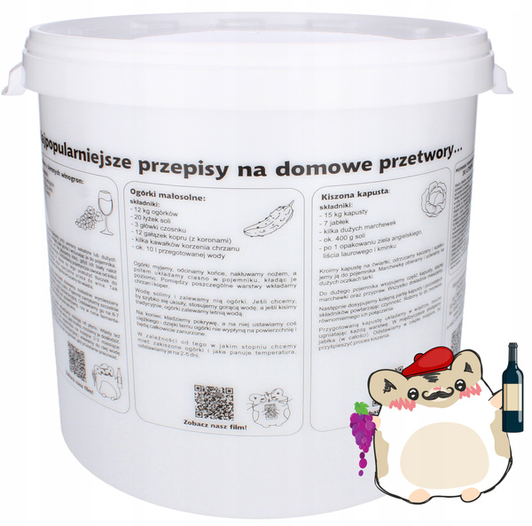 POJEMNIK FERMENTACYJNY / WIADERKO 30L Z POKRYWĄ I KRANIKIEM *5048