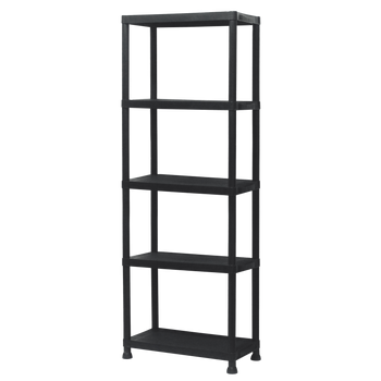PLASTIKOVÝ REGÁL 5-ÚROVNĚ 61 x 31 x 171 CM NOSNOST POLICE: 25 KG *0463