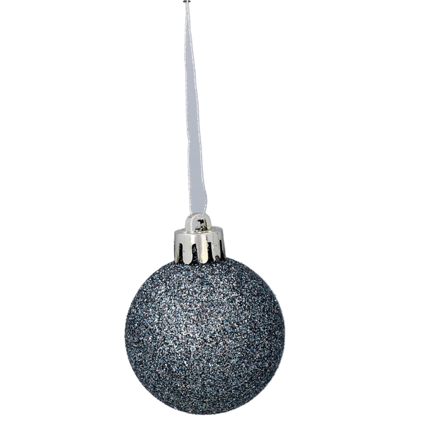 SET OF 31 BAUBLES 3-4.5 CM OLIVE/COPPER/GRAPHITE MIX DESIGNS