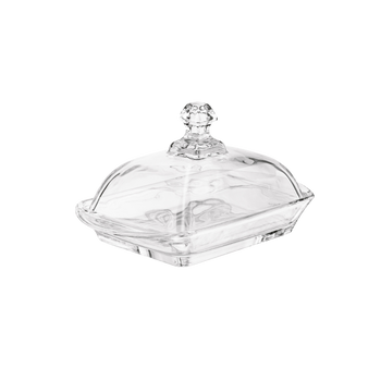 GLASS BUTTER DISH
