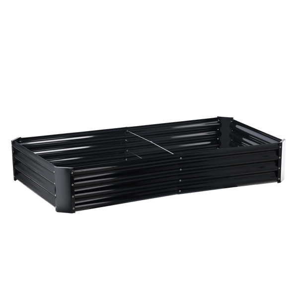 GRĂDINĂ DE LEGUME ȘI FLORI 240 X 120 X 30 CM DREPTUNGHIULARĂ ANTRACIT *8427