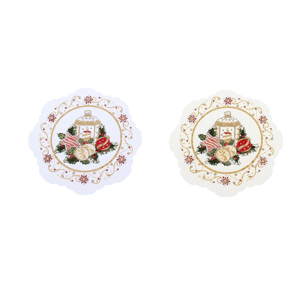 CHRISTMAS NAPKIN DIA. 18 CM POLYESTER